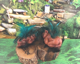 Sculpey Sleeping Fairy Baby: Collectible Fairy Garden Figurine