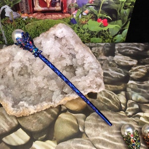 Fairy Wands 6 long, Scepter, Wizard Staff, Magical Wands, Crystal Wands, Staff image 8