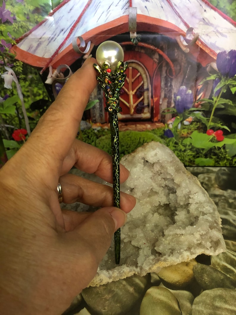 Fairy Wands 6 long, Scepter, Wizard Staff, Magical Wands, Crystal Wands, Staff image 10