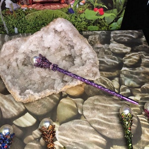 Fairy Wands 6 long, Scepter, Wizard Staff, Magical Wands, Crystal Wands, Staff image 5