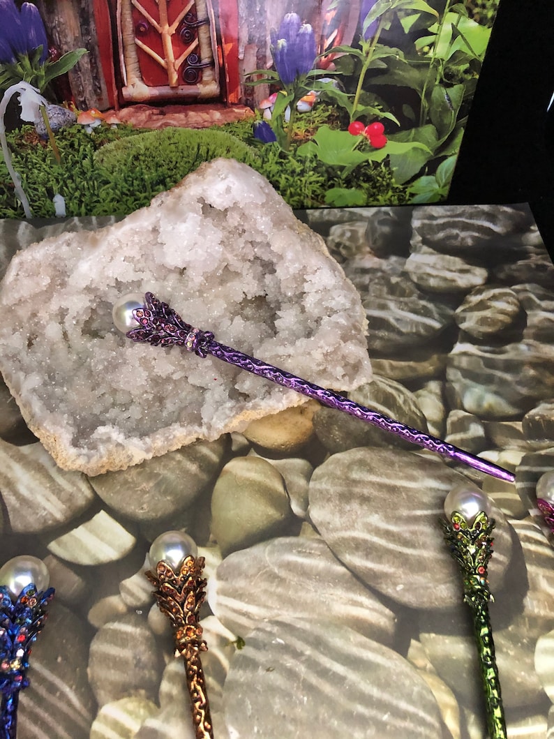 Fairy Wands 6 long, Scepter, Wizard Staff, Magical Wands, Crystal Wands, Staff image 5