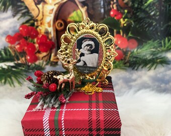 Miniature Christmas Decor, Reindeer, Picture