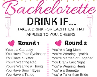 Bachelorette Party Games - Digital Download