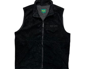 Kenzo Golf nubuck cow leather vest