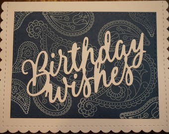 Birthday Wishes greeting card