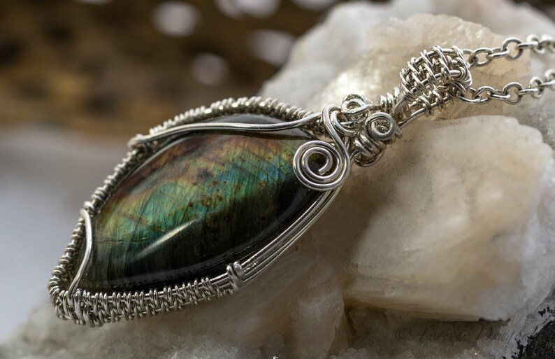 Gemstone Necklace Labradorite Necklace
