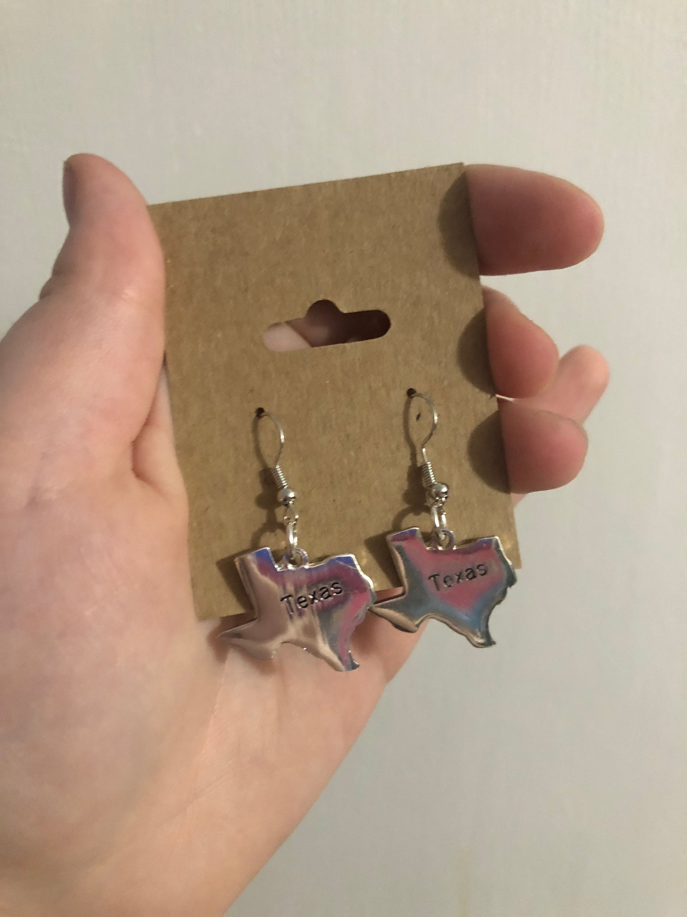 Texas Earrings Texas Texas Jewelry Texas themed Etsy