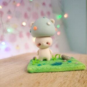 Mushroom bear figurine