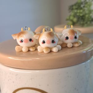 Kawaii style charm octocow, kawaii charms, cute charms
