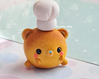 Mini compagno di scrivania kawaii chef orso