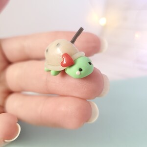 Boba tea turtle figure