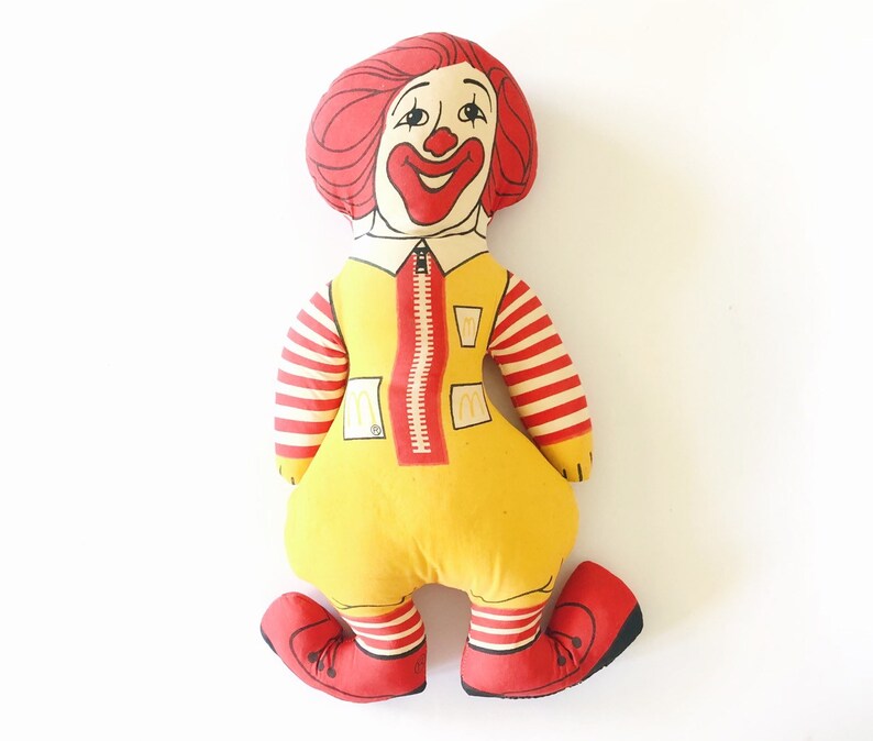 vintage ronald mcdonald stuffed doll