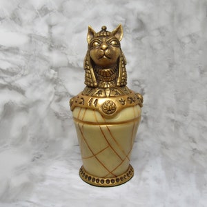 Bastet Egyptian Cat God Canopic Jar Collectible