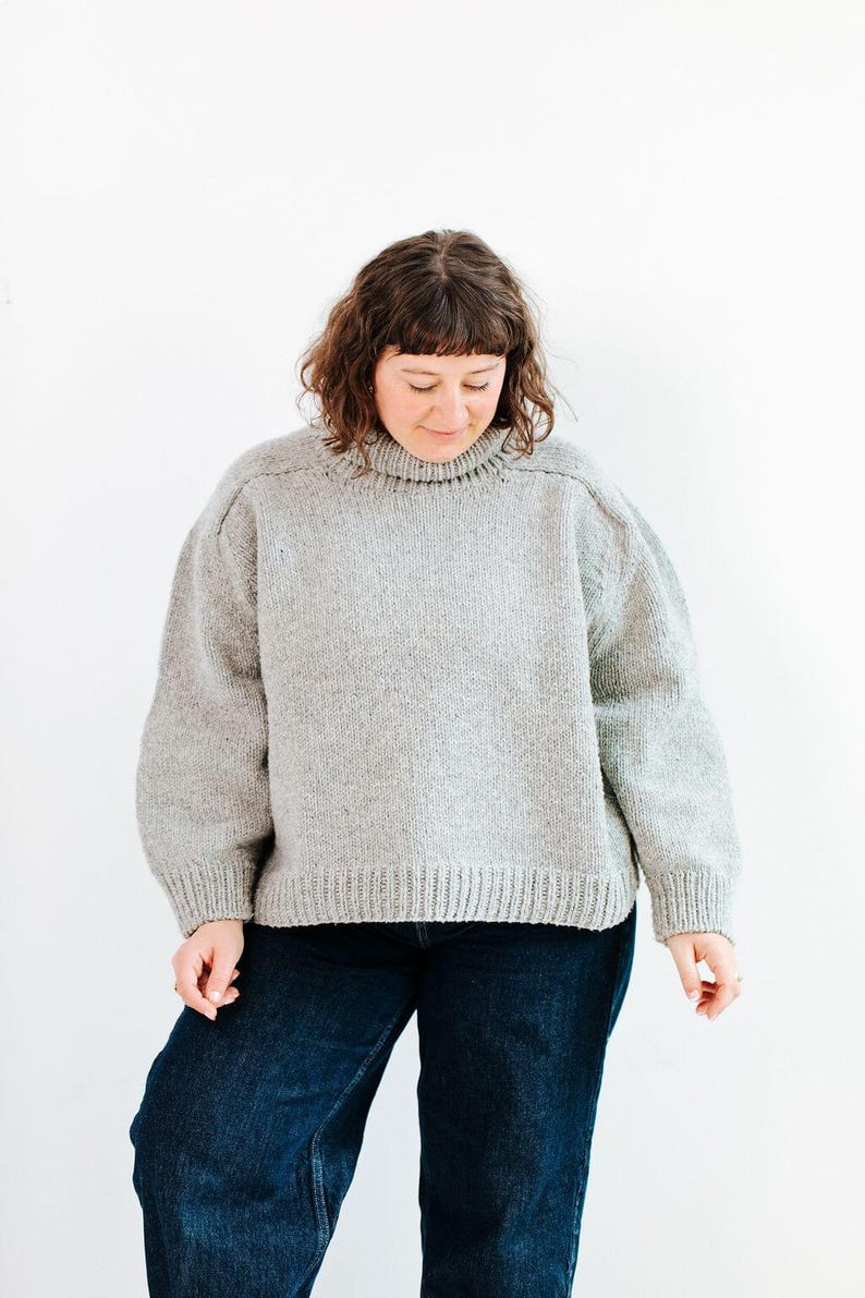 The Structured Sweater Knitting Pattern - Etsy