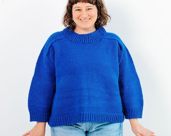 Patrón para tejer un suéter estructurado