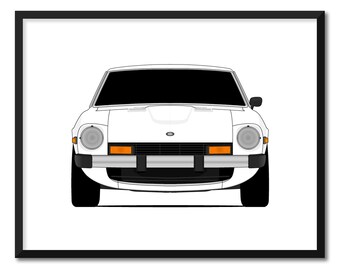 Nissan 300ZX Inspired Poster Print Wall Art Decor Handmade Z31 Fairlady Z 1983-1989