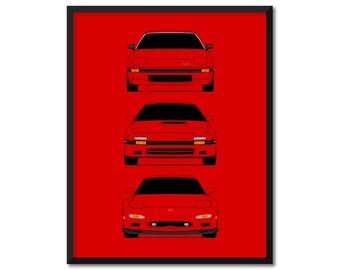 Mazda Rx7 Art Print Etsy Mazda Rx7 Art Print Etsy