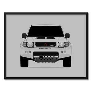 Mitsubishi Pajero Evolution (1997-1999) Inspired Car Poster Print Wall Art Decor CX1 (Unframed)