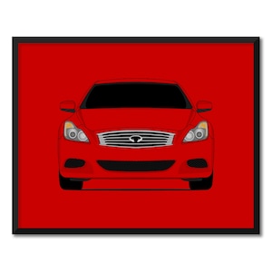 Infiniti G37 Coupe V36 (2008-2010) Inspired Car Poster Print Wall Art Decor CX1 (Unframed)
