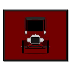 Ford Model T (1915-1916) Inspired Car Poster Print Wall Art Decor CX1 (Unframed)
