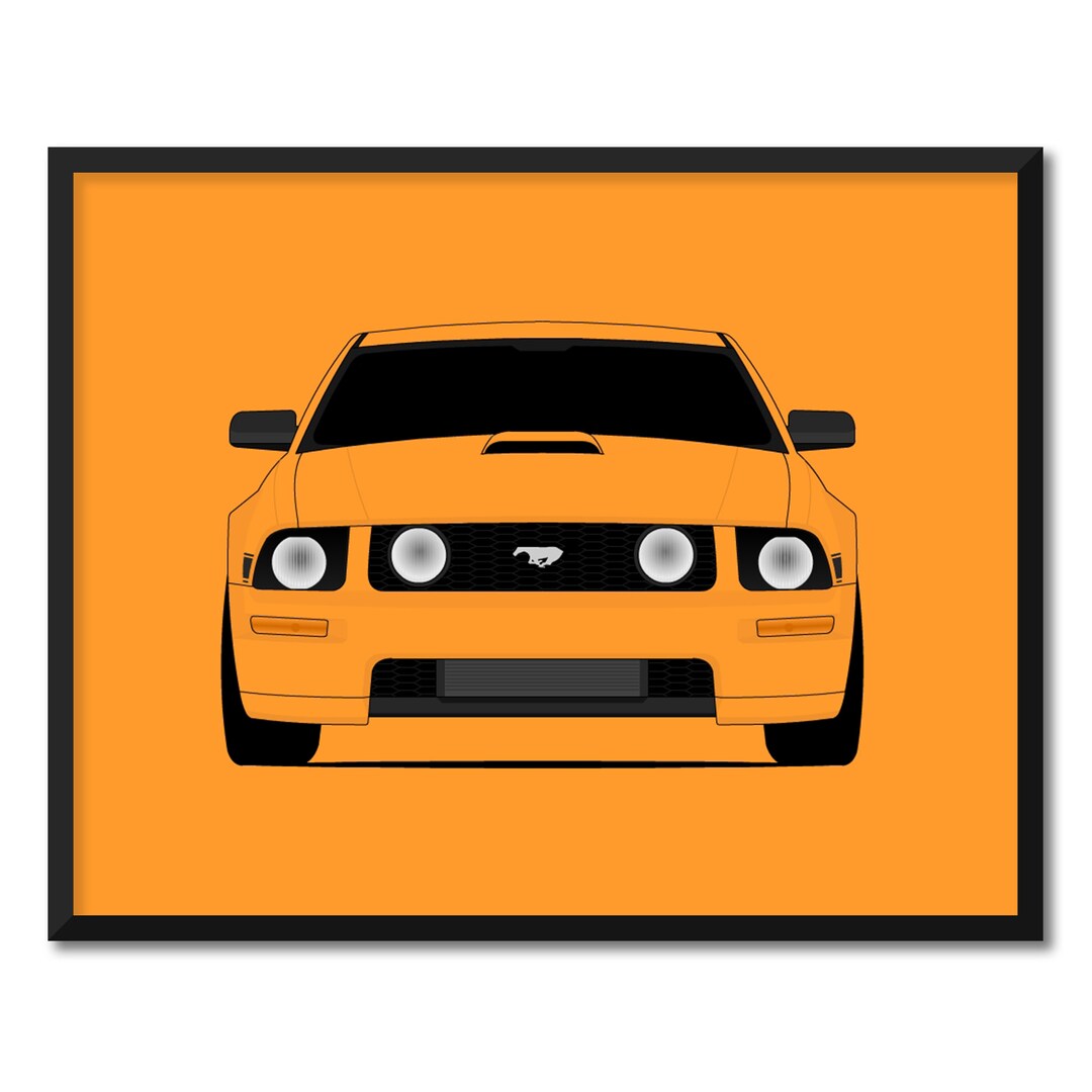 Ford Mustang GT CS (2005-2009) S197 Inspired Poster Print Wall Art ...