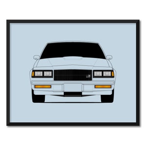 Buick Grand National GNX 1987 Inspired Car Poster Print Wall Art Decor CX1 (Unframed)