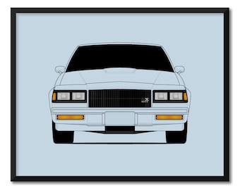 Buick Grand National GNX 1987 Car Poster Print Wall Art Decor CX1 (Unframed)