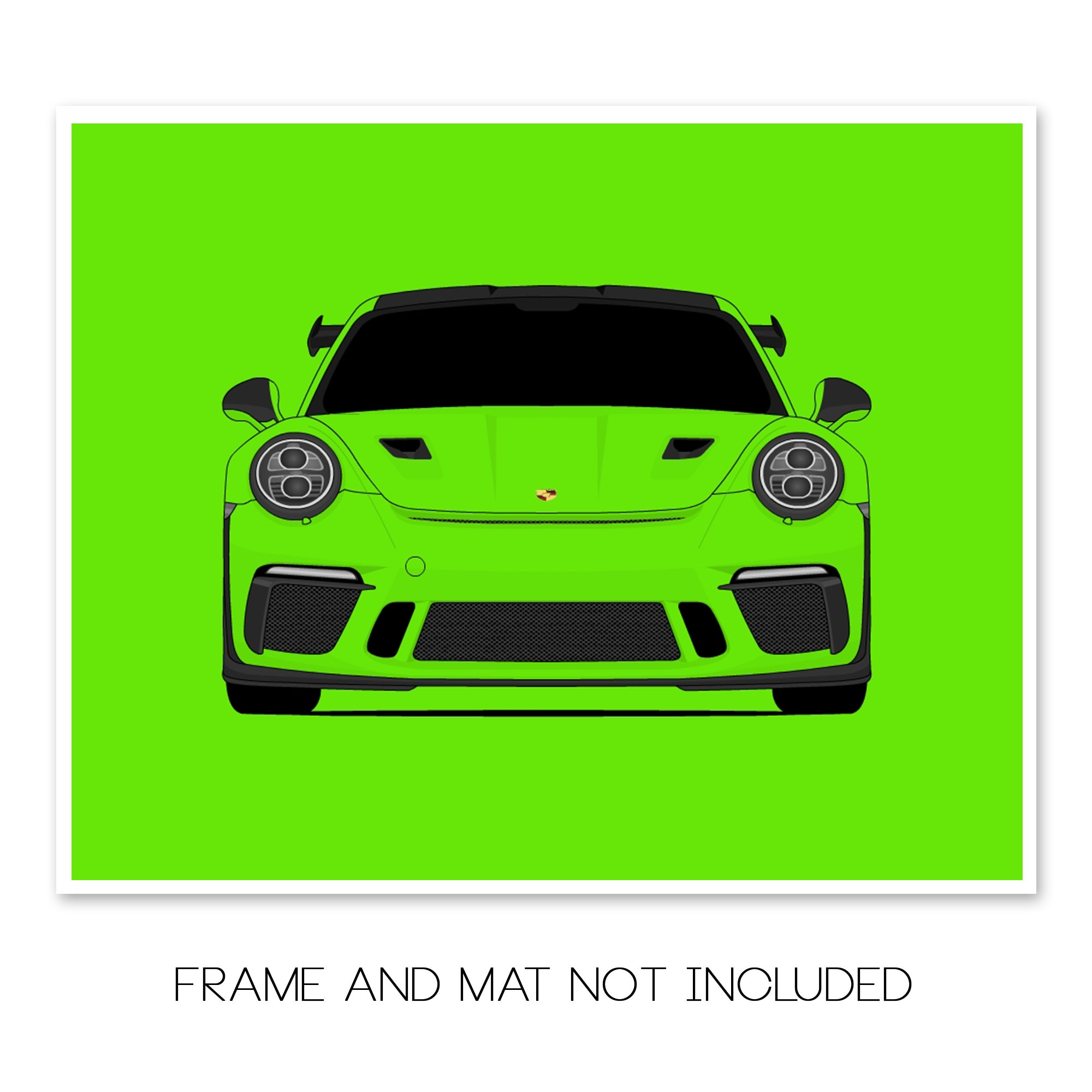 Porsche 911 GT3 RS 991.2 (2018-2019) Car Poster Print Wall Art