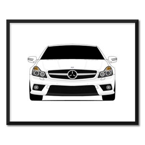 Mercedes-Benz SL63 R230 (2008-2011) Inspired Car Poster Print Wall Art Decor CX1 (Unframed)