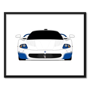 マセラティ MC12 (2004-2005) にインスパイアされたポスター プリント ウォール アート デコレーション CX1 (フレームなし)
