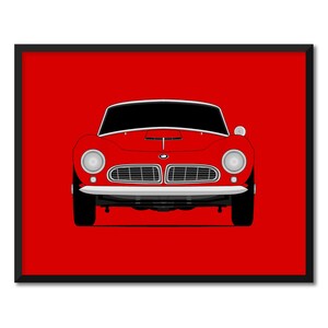 BMW 507 (1956-1960) Inspired Car Poster Print Wall Art Decor CX1 (Unframed)