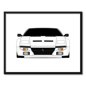 デ・トマソ パンテーラ GT5 (1980-1988) にインスパイアされたポスター プリント ウォール アート デコレーション CX1 (フレームなし)