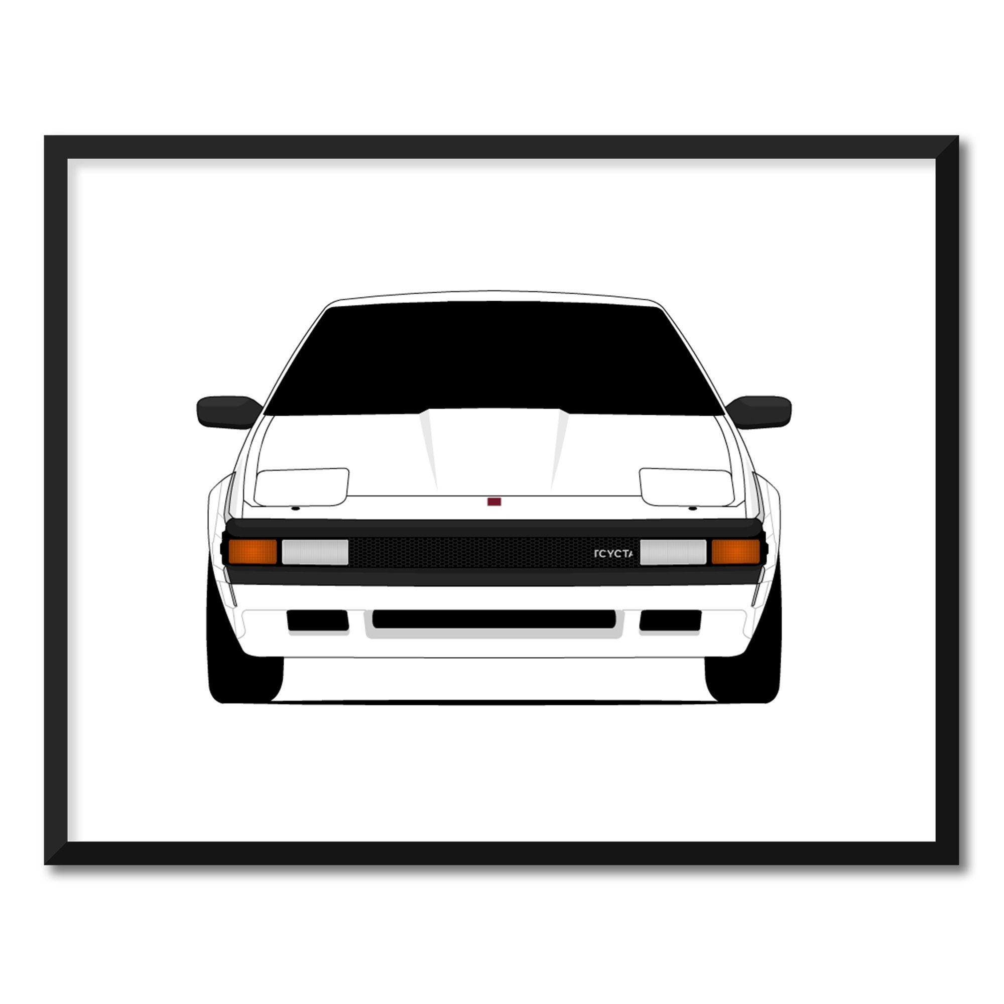 トヨタ スープラ MK 2 (A60) (1982-1986) 第2世代 カーポスター