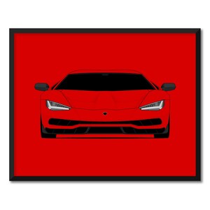 Lamborghini Centenario (2016-2017) Inspired Poster Print Wall Art Decor CX1 (Unframed)