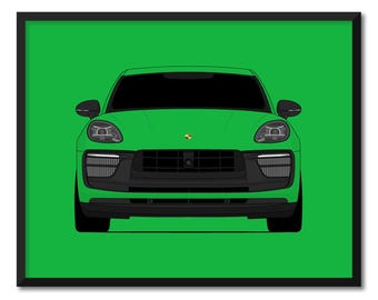 Porsche Macan GTS (à partir de 2022) Impression d'affiches d'art mural CX1 (sans cadre)