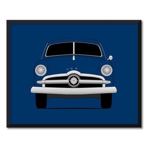 Ford Shoebox 1949 Inspired Car Poster Print Wall Art Decor CX1 (Unframed)