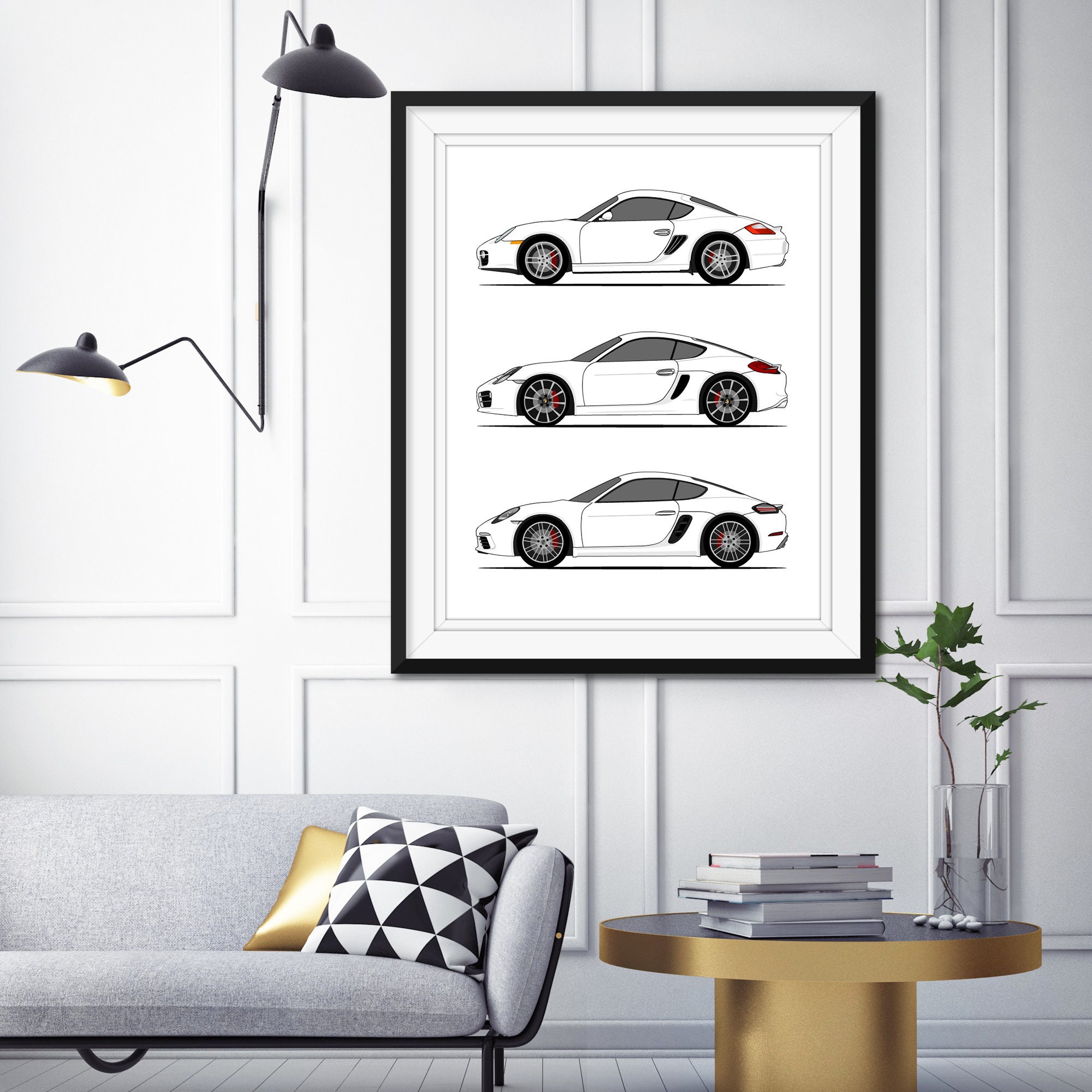 Porsche Cayman Generations Side/profile (718/981/ 987