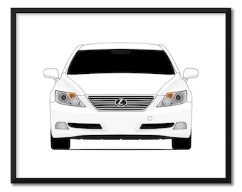 Lexus LS460 (2007-2009) XF40, impression d'art mural, impression d'art mural CX1 (sans cadre)