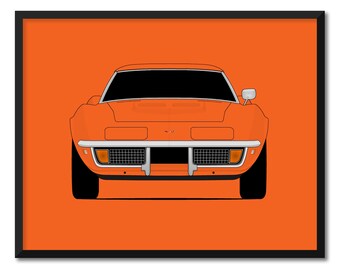 シボレー コルベット ZR1 (1990-1995) C4 ポスタープリント ウォール