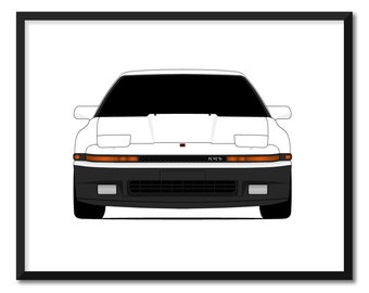 Toyota Supra MK 3 (A70) (1986-1993) 3rd Generation Inspired Car Poster Print Wall Art Decor CX1 (Unframed)