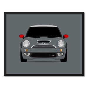 Mini Cooper JCW GP R53 2006 Inspired Car Poster Print Wall Art Decor CX1 (Unframed)
