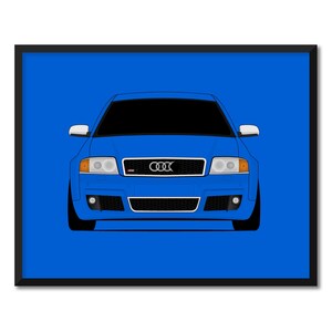 Audi RS6 C5 2002-2004 Inspired Car Poster Print Wall Art Decor CX1 Unframed image 1