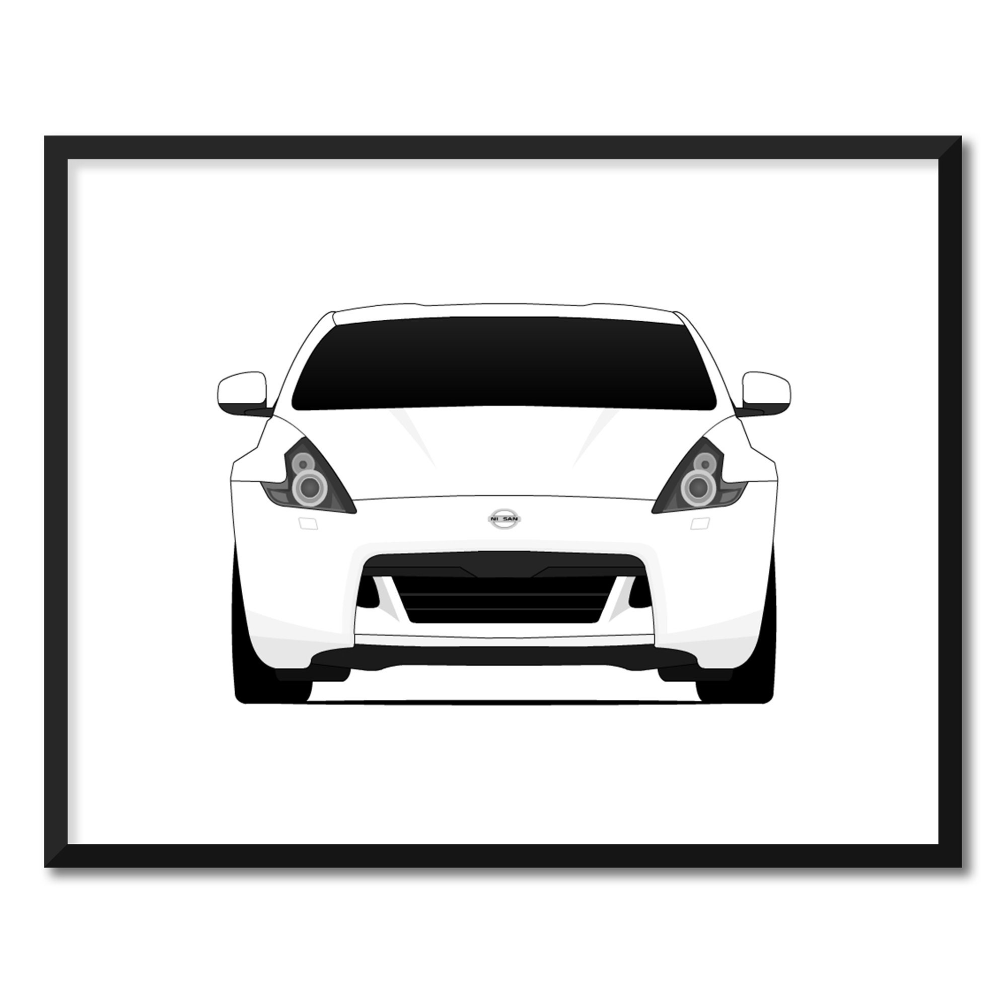 Nissan 300ZX Inspired Poster Print Wall Art Decor Handmade Z31 Fairlady Z 1983-1989