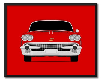Cadillac Serie 62 (1958) Poster Stampa Decorazione Murale CX1 (Senza Cornice)