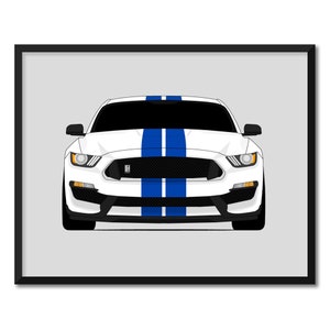 Shelby Got350 S550 (2015-2020) Inspiriert Auto Poster Druck Wand Kunst Dekor Carroll Shelby Ford mustang S1 CX2 (Ungerahmt)