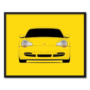 Porsche 911 GT3 996.2 (2003-2005) Inspired Car Poster Print Wall Art Decor CX1 (Unframed)