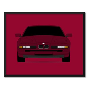 BMW 8 Series (840Ci, 850i, 850Ci, 850CSi) E31 (1990-1999) Inspired Car Poster Print Wall Art Decor CX1 (Unframed)