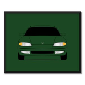 Mazda MX-6 (1991–1997) Inspired Car Poster Print Wall Art Decor CX1 (Unframed)