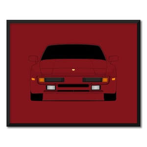 Porsche 944 (1983-1985) Inspired Car Poster Print Wall Art Decor CX1 (Unframed)
