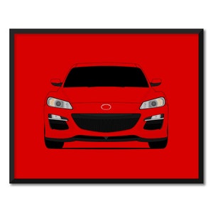 Mazda RX8 R3 (2008-2012) Inspired Car Poster Print Wall Art Decor (RX-8) CX1 (Unframed)